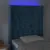Produktbild 4 för Sänggavel LED mörkblå 83x16x118/128 cm sammet