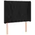 Produktbild 3 för Sänggavel LED svart 93x16x118/128 cm sammet