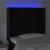 Produktbild 4 för Sänggavel LED svart 93x16x118/128 cm sammet
