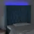 Produktbild 4 för Sänggavel LED mörkblå 93x16x118/128 cm sammet