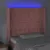 Produktbild 4 för Sänggavel LED rosa 93x16x118/128 cm sammet