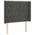 Produktbild 3 för Sänggavel LED mörkgrå 103x16x118/128 cm sammet