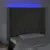 Produktbild 4 för Sänggavel LED mörkgrå 103x16x118/128 cm sammet