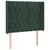 Produktbild 3 för Sänggavel LED mörkgrön 103x16x118/128 cm sammet
