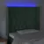 Produktbild 4 för Sänggavel LED mörkgrön 103x16x118/128 cm sammet