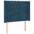 Produktbild 3 för Sänggavel LED mörkblå 103x16x118/128 cm sammet
