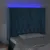 Produktbild 4 för Sänggavel LED mörkblå 103x16x118/128 cm sammet