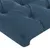 Produktbild 5 för Sänggavel LED mörkblå 103x16x118/128 cm sammet