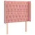 Produktbild 3 för Sänggavel LED rosa 103x16x118/128 cm sammet