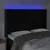 Produktbild 4 för Sänggavel LED svart 147x16x118/128 cm sammet