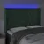 Produktbild 4 för Sänggavel LED grön 147x16x118/128 cm sammet