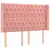 Produktbild 3 för Sänggavel LED rosa 147x16x118/128 cm sammet
