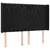 Produktbild 3 för Sänggavel LED svart 163x16x118/128 cm sammet