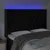 Produktbild 4 för Sänggavel LED svart 163x16x118/128 cm sammet