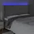 Produktbild 4 för Sänggavel LED ljusgrå 183x16x118/128 cm sammet