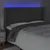 Produktbild 4 för Sänggavel LED mörkgrå 183x16x118/128 cm sammet