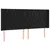 Produktbild 3 för Sänggavel LED svart 183x16x118/128 cm sammet