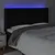 Produktbild 4 för Sänggavel LED svart 183x16x118/128 cm sammet