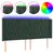 Produktbild 2 för Sänggavel LED mörkgrön 183x16x118/128 cm sammet 
