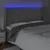Produktbild 4 för Sänggavel LED ljusgrå 203x16x118/128 cm sammet