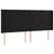 Produktbild 3 för Sänggavel LED svart 203x16x118/128 cm sammet