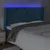 Produktbild 4 för Sänggavel LED mörkblå 203x16x118/128 cm sammet