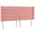 Produktbild 3 för Sänggavel LED rosa 203x16x118/128 cm sammet