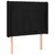 Produktbild 3 för Sänggavel LED svart 83x16x118/128 cm tyg