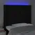 Produktbild 4 för Sänggavel LED svart 83x16x118/128 cm tyg