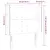 Produktbild 6 för Sänggavel LED svart 83x16x118/128 cm tyg