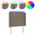 Produktbild 2 för Sänggavel LED taupe 83x16x118/128 cm tyg