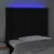 Produktbild 4 för Sänggavel LED svart 93x16x118/128 cm tyg