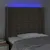 Produktbild 4 för Sänggavel LED taupe 93x16x118/128 cm tyg