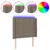 Produktbild 2 för Sänggavel LED taupe 103x16x118/128 cm tyg