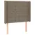 Produktbild 3 för Sänggavel LED taupe 103x16x118/128 cm tyg