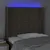 Produktbild 4 för Sänggavel LED taupe 103x16x118/128 cm tyg