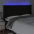 Produktbild 4 för Sänggavel LED svart 163x16x118/128 cm tyg