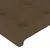 Produktbild 5 för Sänggavel LED mörkbrun 163x16x118/128 cm tyg