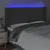 Produktbild 4 för Sänggavel LED mörkgrå 183x16x118/128 cm tyg