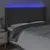 Produktbild 4 för Sänggavel LED mörkgrå 203x16x118/128 cm tyg