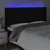 Produktbild 4 för Sänggavel LED svart 203x16x118/128 cm tyg