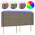 Produktbild 2 för Sänggavel LED taupe 203x16x118/128 cm tyg
