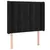 Produktbild 3 för Sänggavel LED svart 83x16x118/128 cm sammet