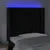 Produktbild 4 för Sänggavel LED svart 83x16x118/128 cm sammet