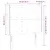 Produktbild 6 för Sänggavel LED svart 83x16x118/128 cm sammet