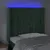 Produktbild 4 för Sänggavel LED mörkgrön 83x16x118/128 cm sammet