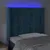 Produktbild 4 för Sänggavel LED mörkblå 83x16x118/128 cm sammet