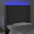 Produktbild 4 för Sänggavel LED mörkgrå 93x16x118/128 cm sammet