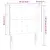 Produktbild 6 för Sänggavel LED mörkgrön 93x16x118/128 cm sammet