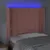 Produktbild 4 för Sänggavel LED rosa 93x16x118/128 cm sammet